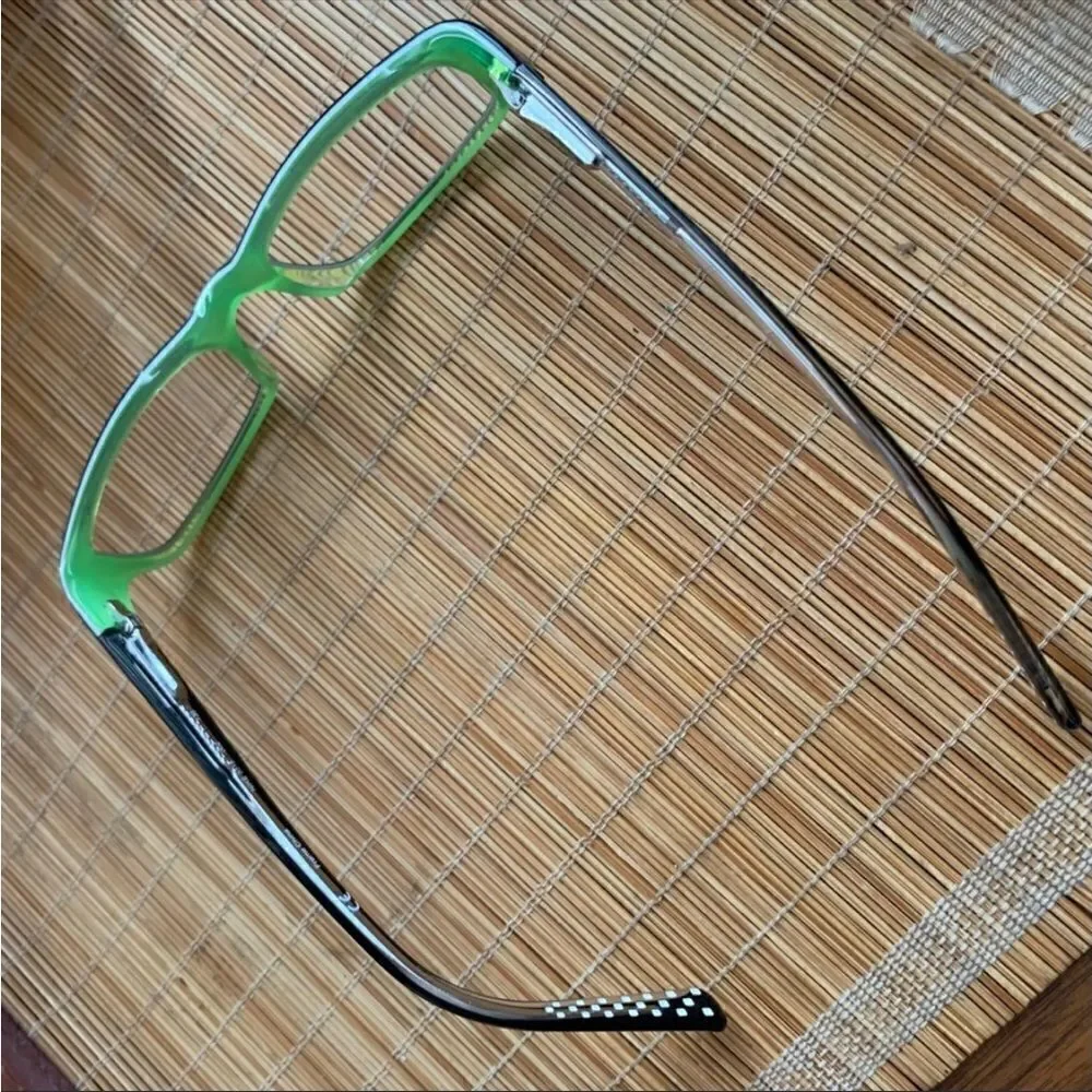 Nike 5515 002 Black Green & White Rectangular Eyeglass/Sunglass Frames Sz OS - Picture 2 of 11